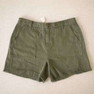 🏷️ Aerie Linen Blend High Rise Shorts | Relaxed Fit Size M